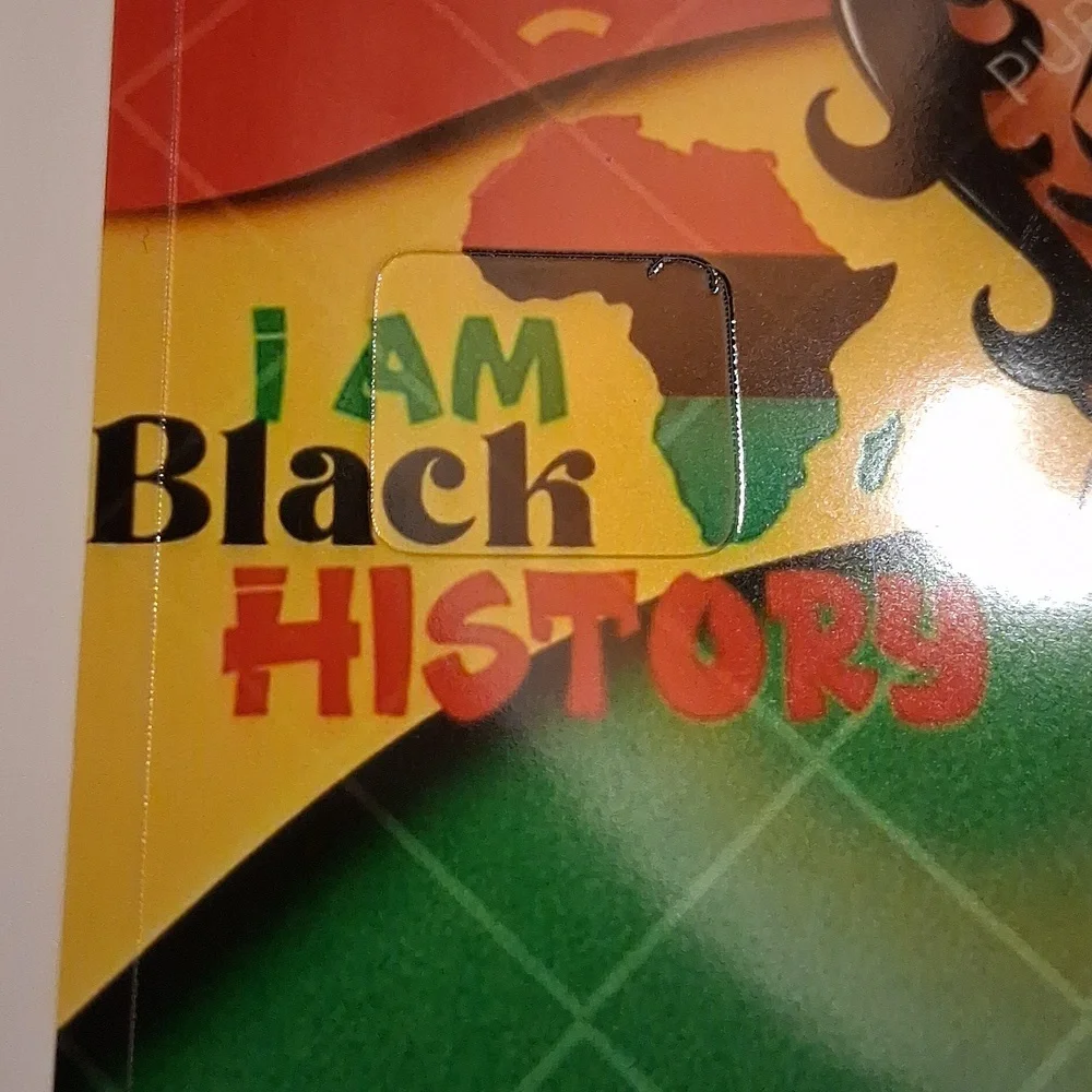 Colorful 'I Am Black History' Betty Boop Credit Card Cover